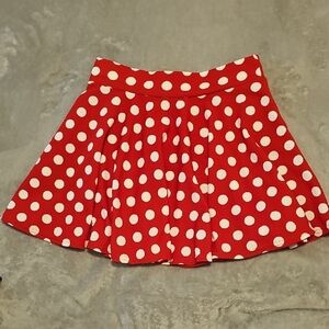 Urban Coco Red Polka Dot Skater Skirt Minnie Mouse Skirt - Large